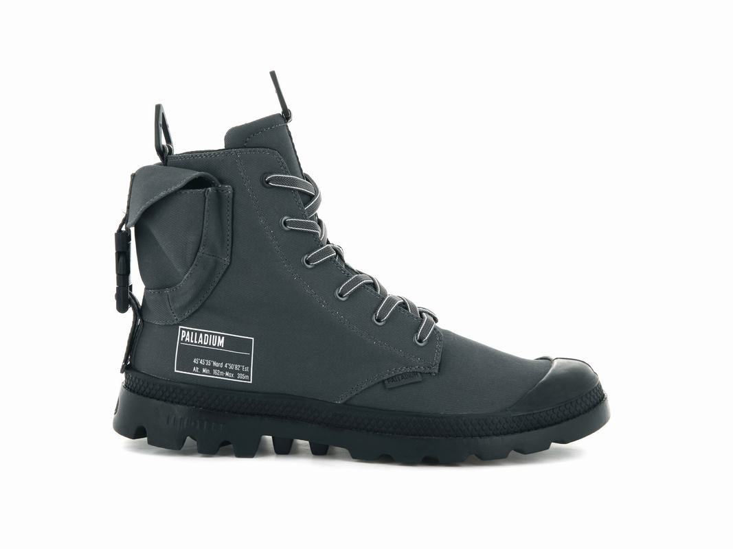 Botas Palladium Pampa Lite Packin Hombre - Gris Oscuro ||BVRN-68952||